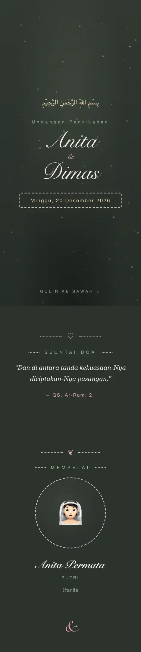 Pratinjau undangan Chalkboard — Pernikahan